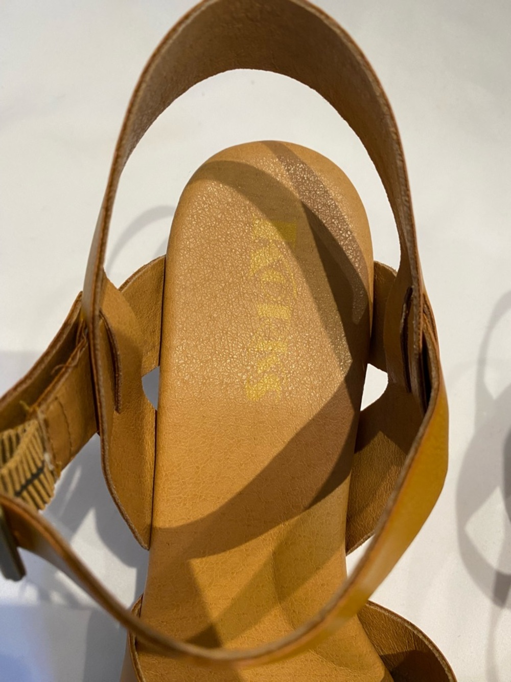 Korks Bagley Brown Platform Ankle Strap Sandals, size 10 - Picture 6 of 8